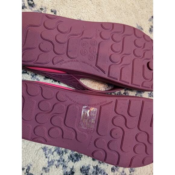 SOUL by Naturalizer Berry Maroon COMFY Flip Flops Sandals 12M - Picture 5 of 6